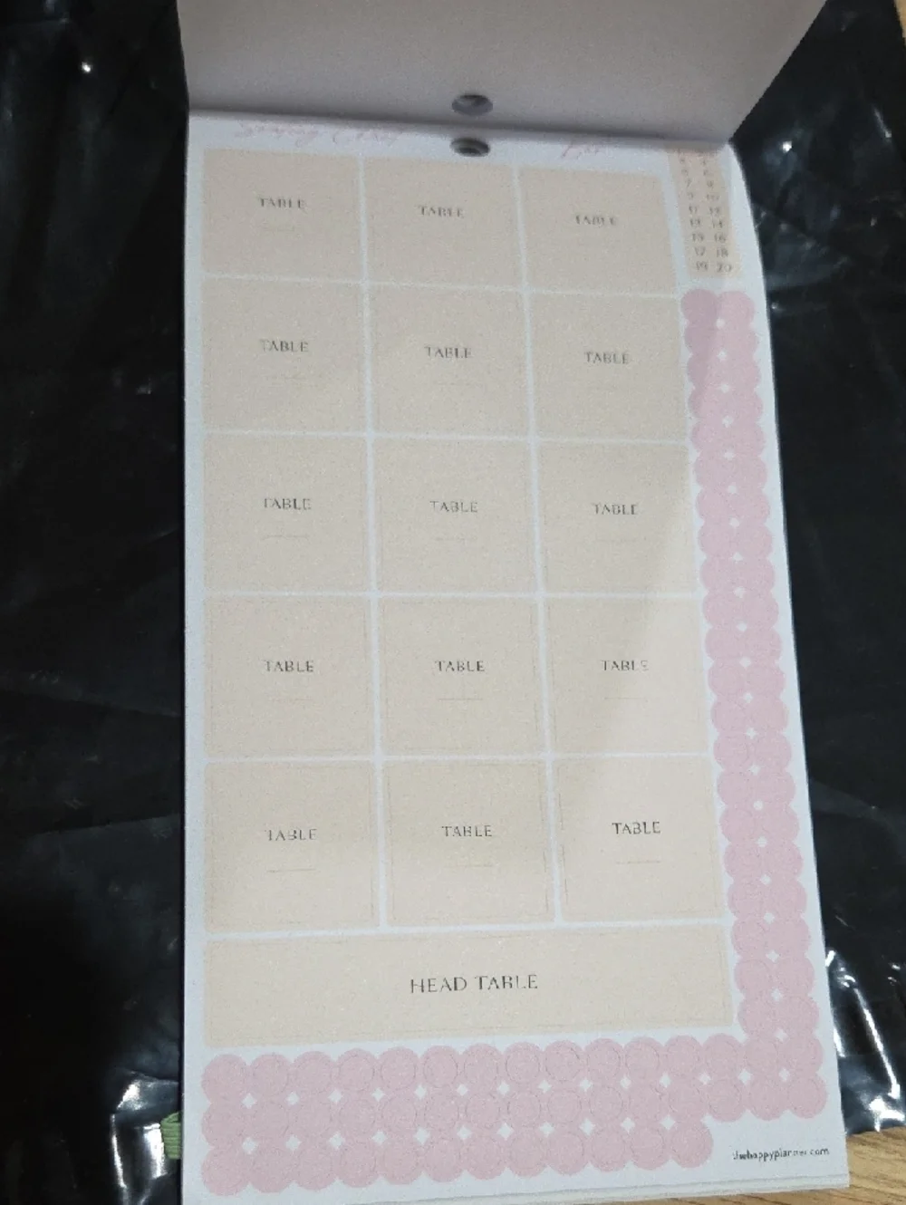 Happy Planner Big Sticker Sheets — Black, Cream & Pastel Floral Accents